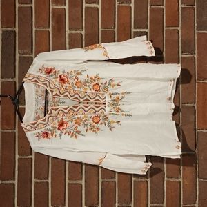 Johnny Was Embroidered Top